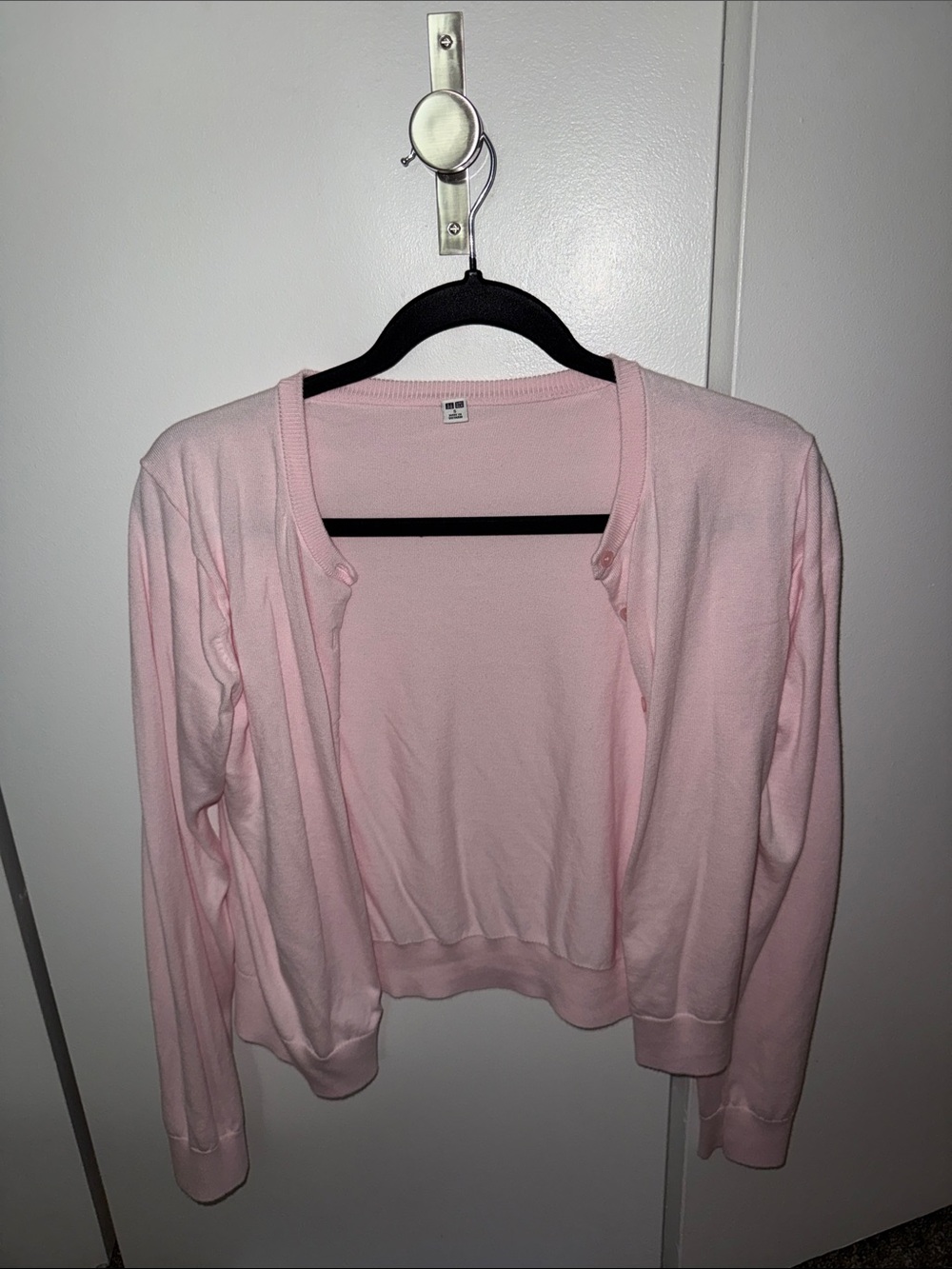 Uniqlo Light Pink Open Cardigan